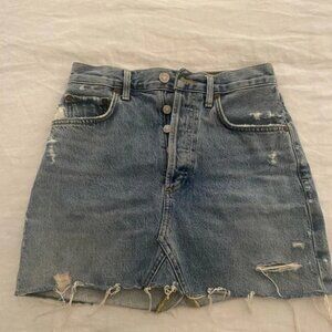 Agolde Hi Rise Quinn Miniskirt Size 23